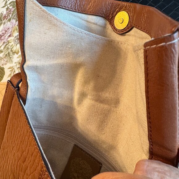 Vince Camuto Livy Crossbody Warm Caramel Handbag Purse 9" x 9 1/2" x 2" - Picture 5 of 8